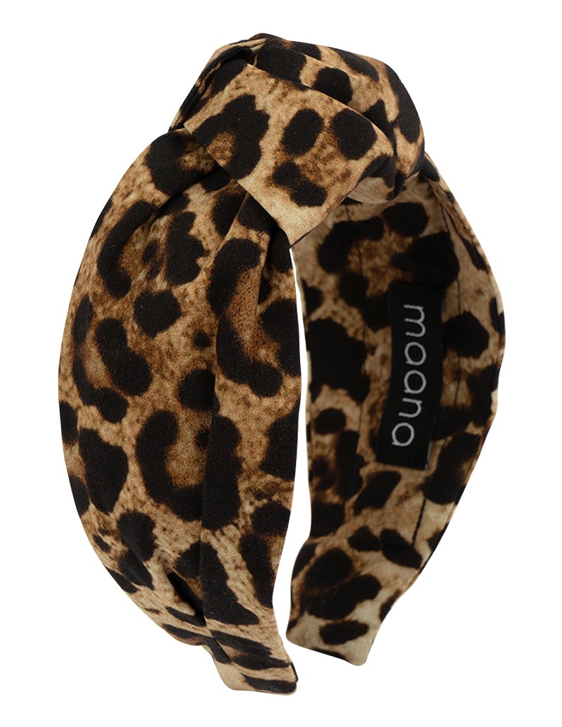 Knotted headband Leopard