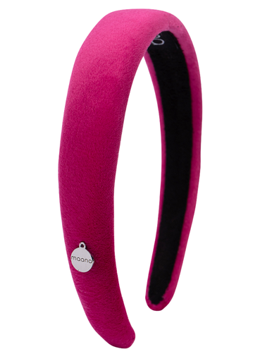 Padded headband Pink velvet XS size