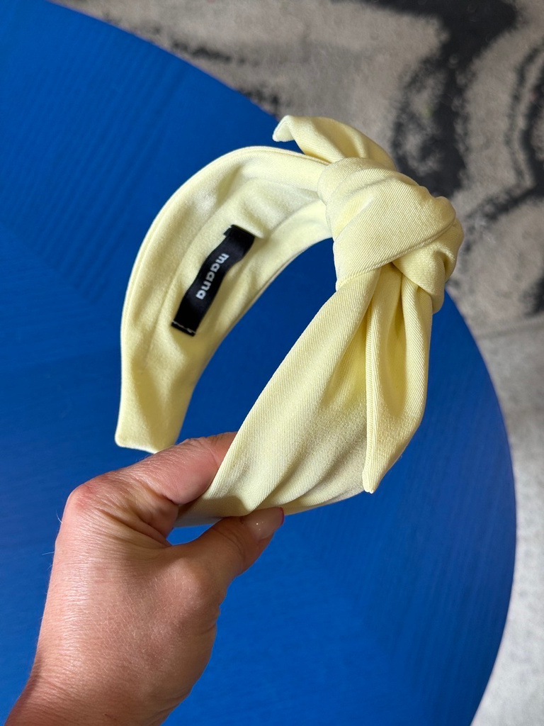 Stīpiņa ar banti Butter yellow