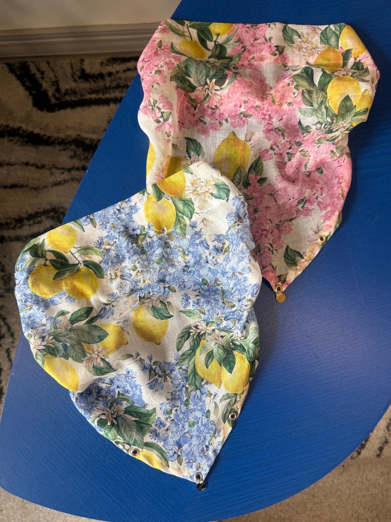 Galvas lakats Bandana Rose Lemon
