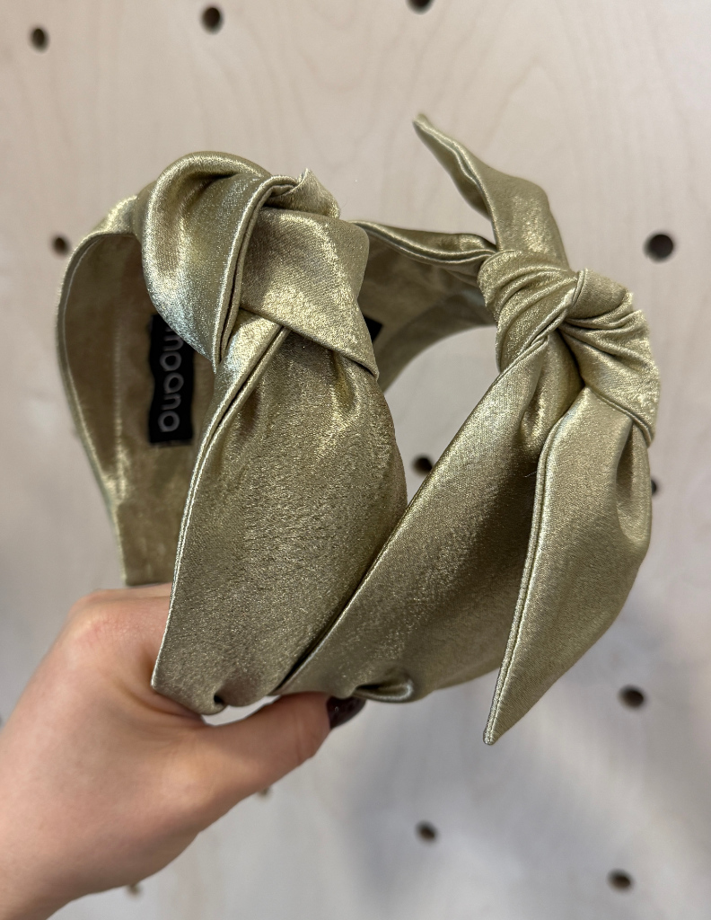 Matu Stīpiņa ar banti Olive Gold