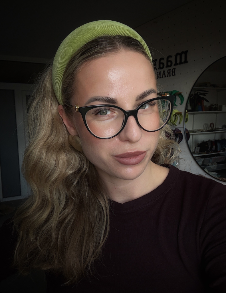 Polstērēta matu stīpiņa Pistachio L izmērs