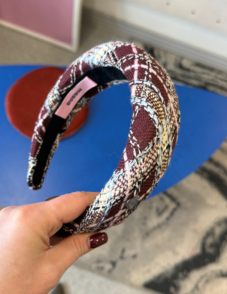 Polstērēta matu stīpiņa Macaroon tweed XL izmērs