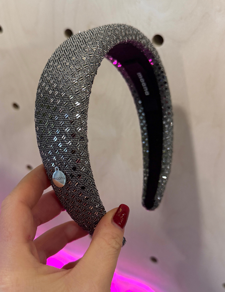 Polstērēta matu stīpiņa Silver L izmērs