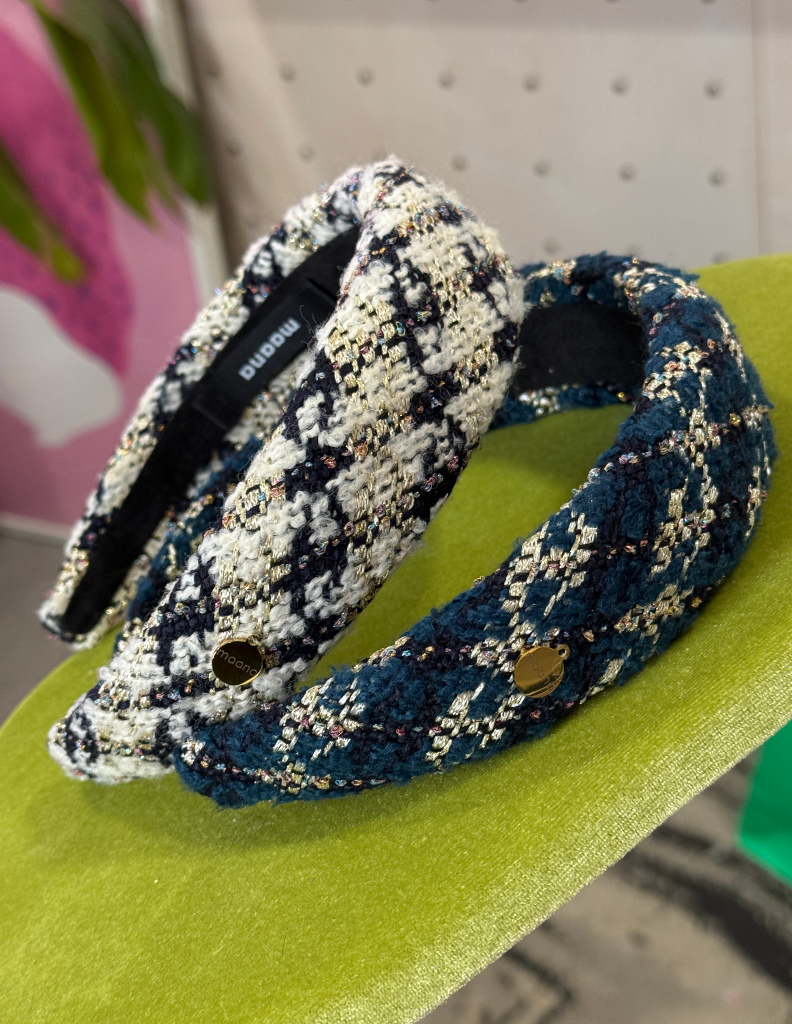 Polstērēta matu stīpiņa Ocean Tweed L izmērs