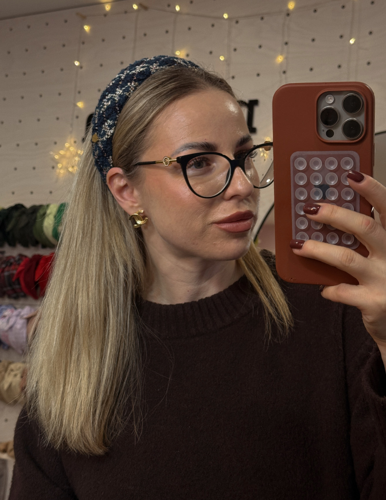 Polstērēta matu stīpiņa Ocean Tweed L izmērs