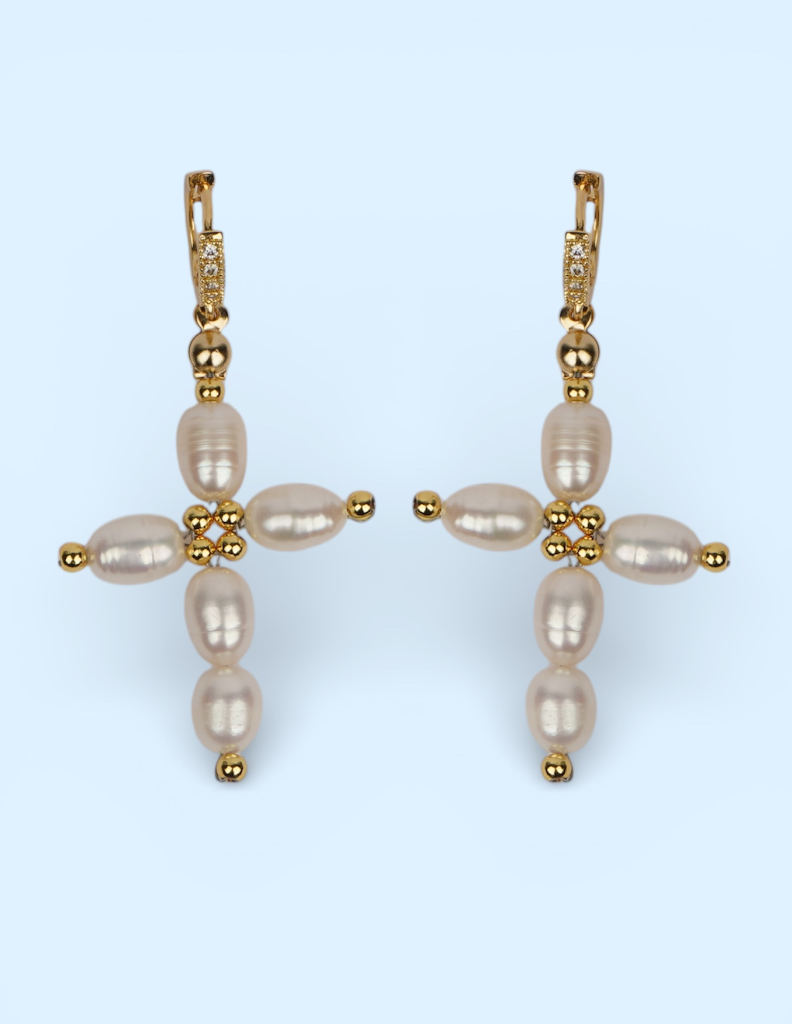 Auskari Pearl Cross
