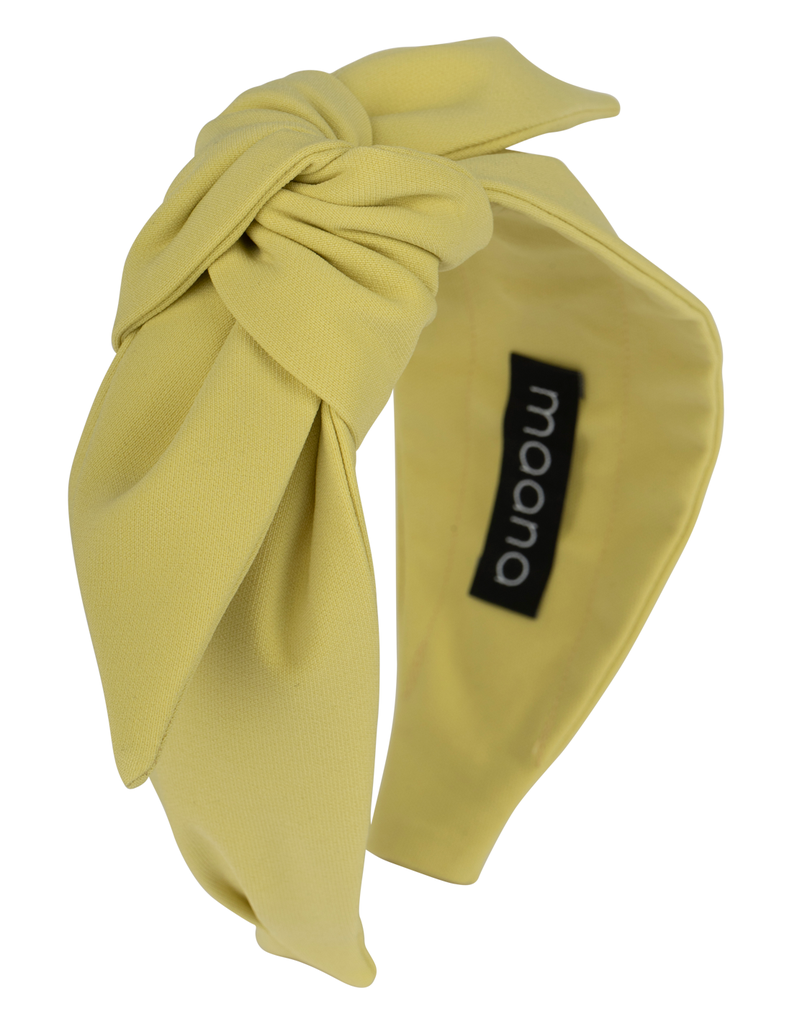 Knotted bow headband 'Neon yellow'