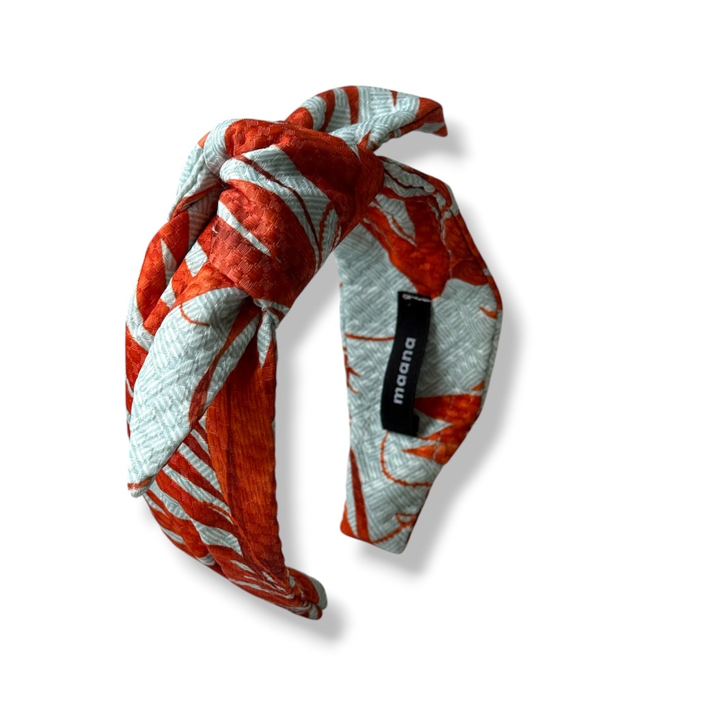 Knotted bow headband Tropical