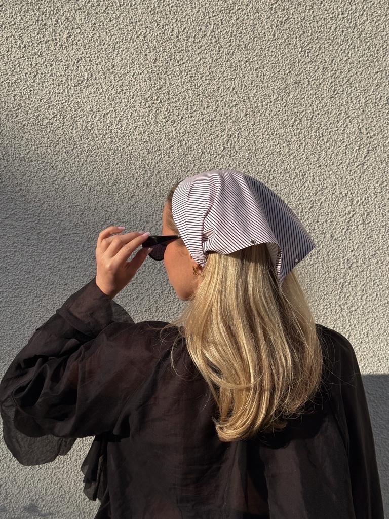 Head Bandana Cocoa Stripe