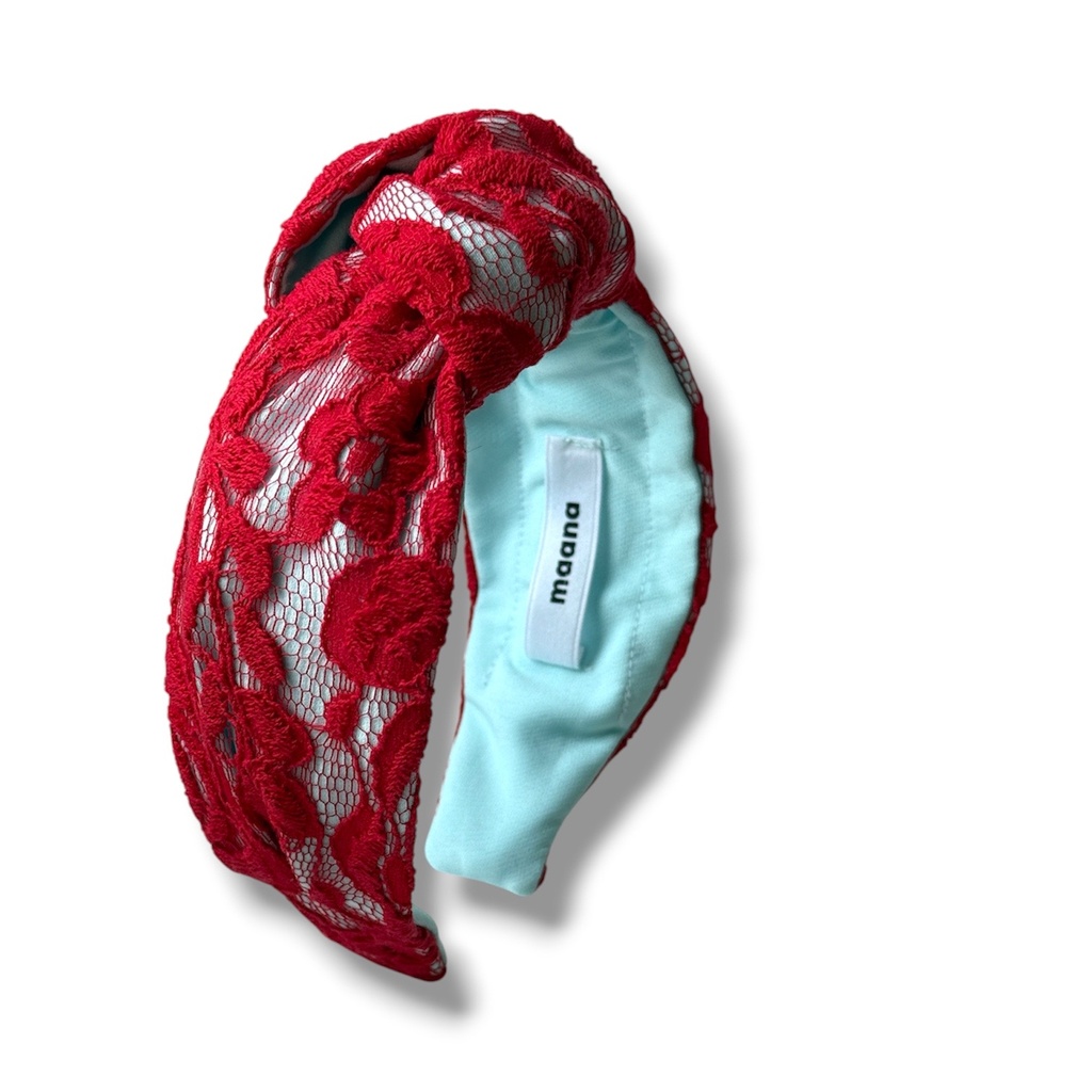 Knotted headband Azure Bloom