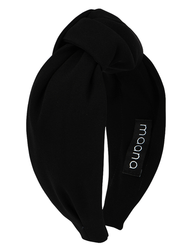 Knotted headband Black