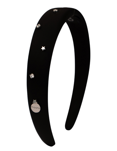 Padded headband Black star XS size