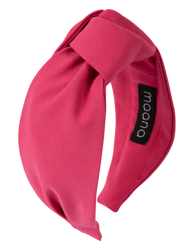 Knotted headband Hot pink