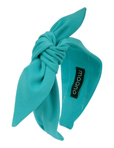 Knotted bow headband Blue Lagoon