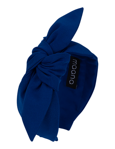 Knotted bow headband Navy Blue 
