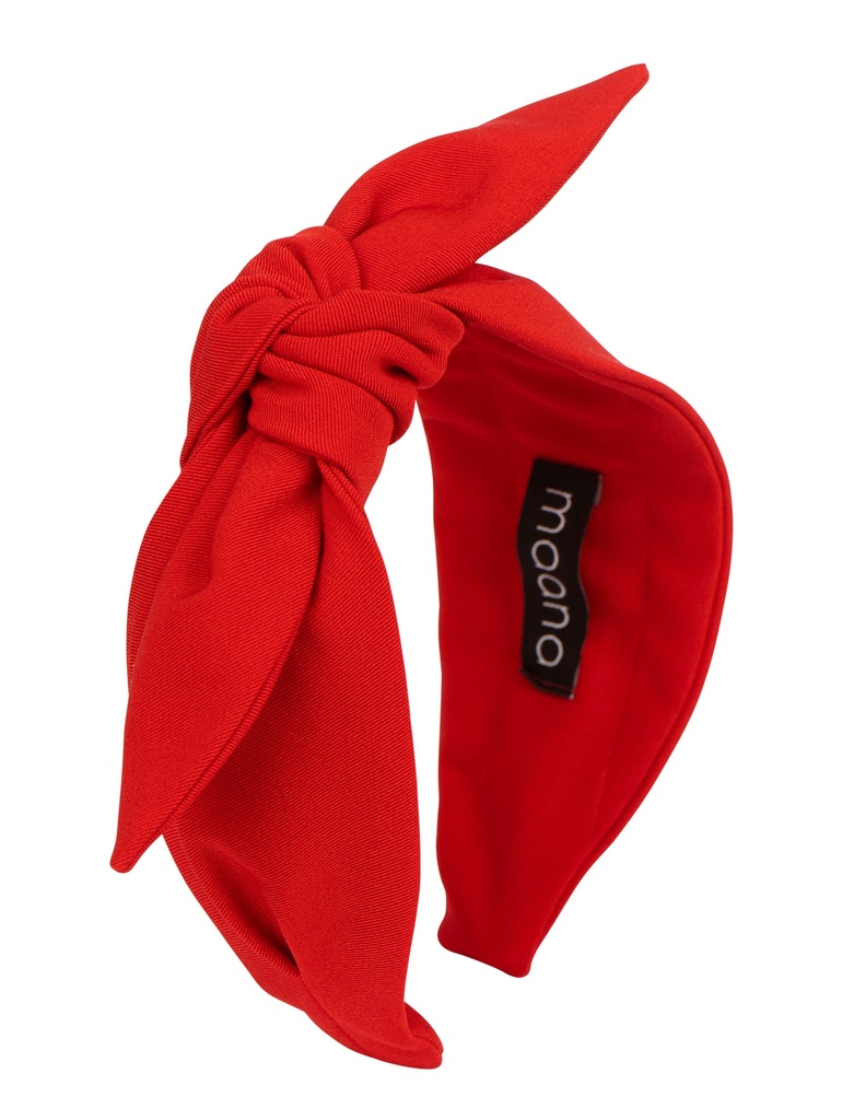 Knotted bow headband Red 
