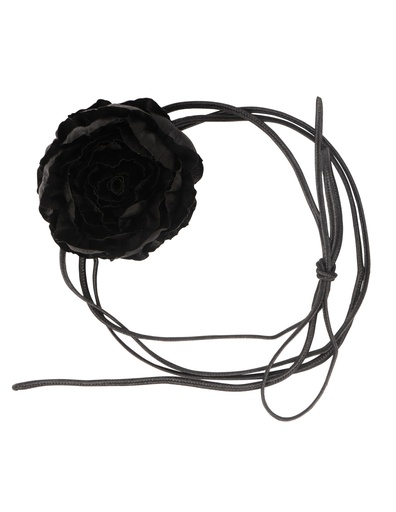 Silk rose Black rose from petal