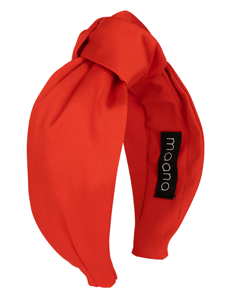 Knotted headband Coral Satin