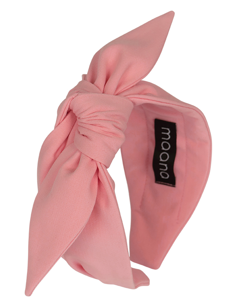 Knotted bow headband Lemonade Pink