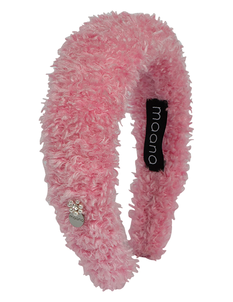 Polstērēta matu stīpiņa Pink Fluffy XL izmērs