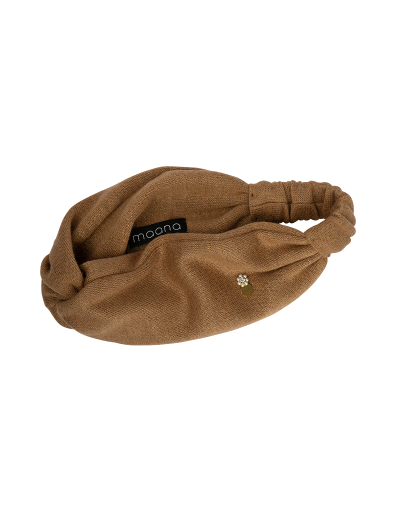 Twist front headband Camel