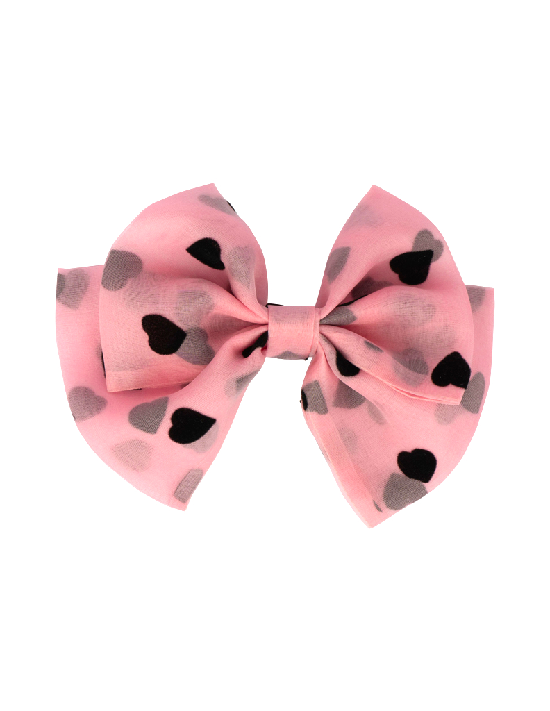 Hair bow Pink heart