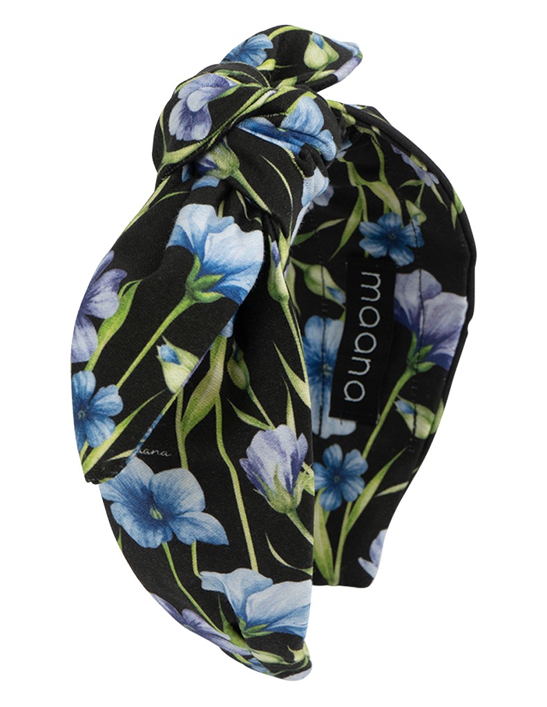 Knotted bow haedband Blue meadow Maana™ design