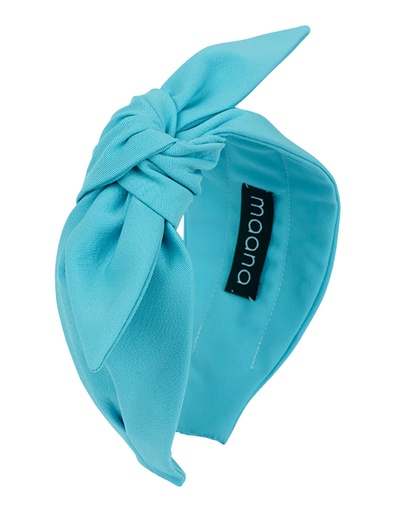 Knotted bow headband Sky blue