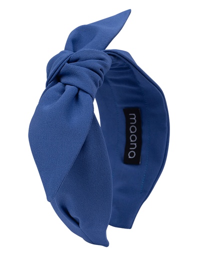 Knotted bow headband Blue mist