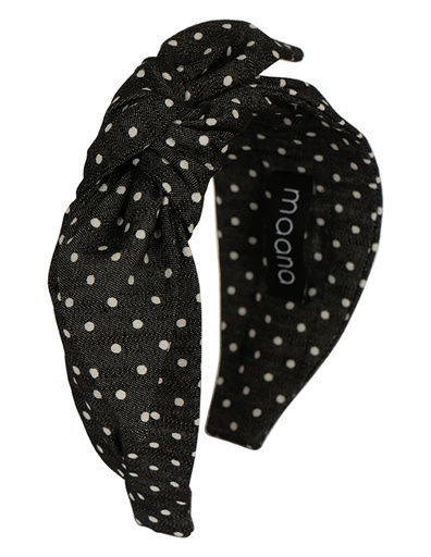 Knotted bow headband dot