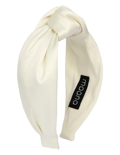 Knotted headband Milk Satin